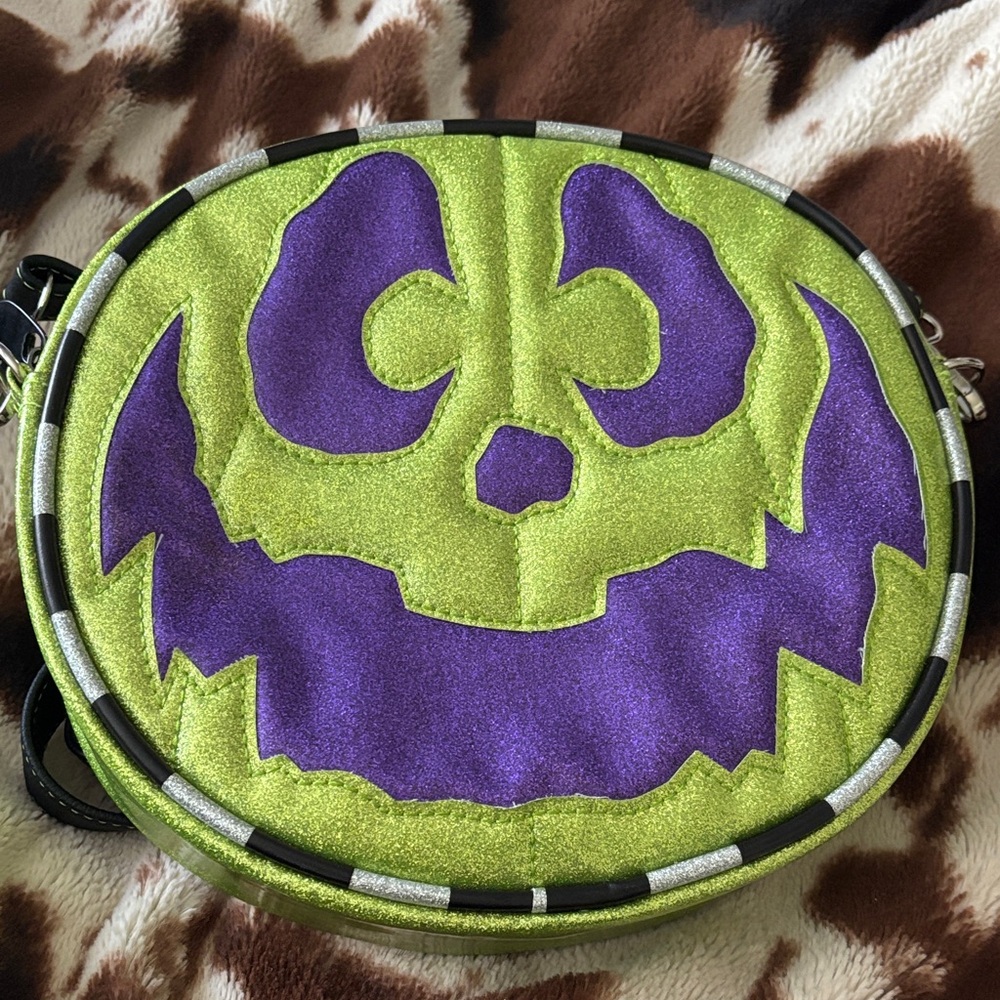 Green and Purple Crossbody Bag
